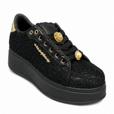 Sissy Boy Womens Yvette Platform Sneaker In Black