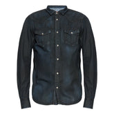 Diesel Mens D-Vega T-Shirt Top In Black Blue