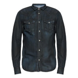 Diesel Mens D-Vega T-Shirt Top In Black Blue