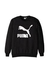 Puma Womens Essential No.1 Logo Crew Sweatshirt In Black
