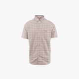 Pringle Mens Oscar Short Sleeve Classic Oxford Shirt In Stone