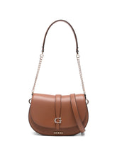 Guess Carrie Flap Shoulder Bag Cognac