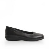 Green Cross Womens Flat Slip On Pump In Black