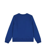 Calvin Klein Kids Ck Monogram Terry Cn Sweatshirt In Blue