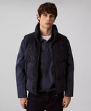 Calvin Klein Unisex Sleeveless Reversible Corduroy Puffer In Navy