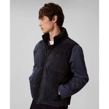 Calvin Klein Unisex Sleeveless Reversible Corduroy Puffer In Navy