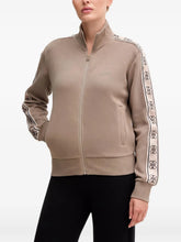 Guess Womens Britney Full Zip Track Jacket In Light Brown