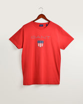 Gant Shield Short Sleeve T-Shirt In Red