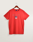 Gant Shield Short Sleeve T-Shirt In Red