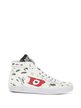 Diesel Mens S-Leroji Mid Sneakers In White