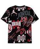Jordan Boys MJ Dynasty Aop T-shirt In Black