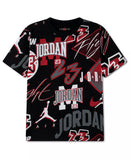 Jordan Boys MJ Dynasty Aop T-shirt In Black