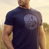 Boerboel Mens T-Shirt Bevel Print In Navy