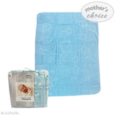 Mother's Choice Boys Baby Mink Blanket In Blue Bear