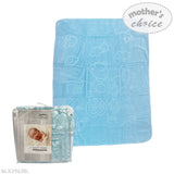 Mother's Choice Boys Baby Mink Blanket In Blue Bear