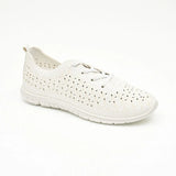 Hush Puppies Ladies Soft Natalia Shoes In White