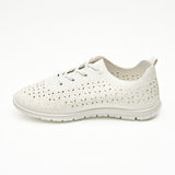 Hush Puppies Ladies Soft Natalia Shoes In White