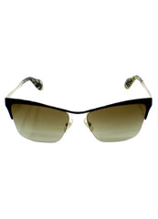 Miu Miu Half Frame Temple Sunglasses For Women In Silver