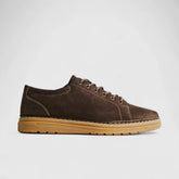 Hush Puppies Mens Gordie Coffee Nubuck Shoes