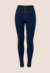 Freddy Womens High Waist Skinny Joy Jeans In Dark Navy