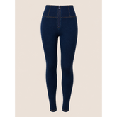 Freddy Womens High Waist Skinny Joy Jeans In Dark Navy