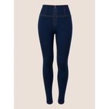 Freddy Womens High Waist Skinny Joy Jeans In Dark Navy