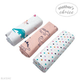 Mother's Choice Unisex Kids Dino Flannel Reciever In White Multi/Pink