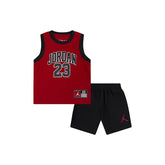 Jordan Boys 2 Piece Jersey In Red & Black