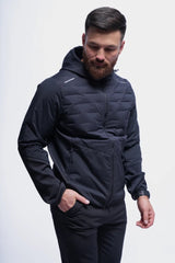 Anta Mens Advanced Woven Running Track Top In Black