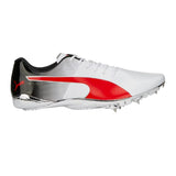 Puma Mens Evospeed Electric 13 Running Shoes In White/Black/Red