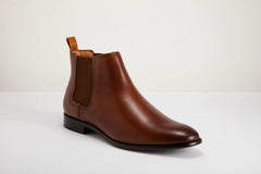 Florsheim mens Flex II Chelsea Leather Boots In Cognac