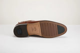 Florsheim mens Flex II Chelsea Leather Boots In Cognac