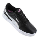 Puma Girls Carina 2.0 Mermaid AC Infants Sneakers In Black/Lilac Chiffon/Silver
