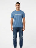 Harmont & Blaine Mens 3D Logo T-shirt In Blue