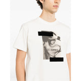 Les Hommes Mens Stamp T-Shirt In White