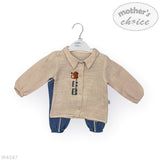 Mother's Choice Boys 2 Piece Set In Blue & Beige