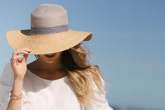 Urban Supply Womens Kalahari Hat In Grey/White