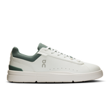 On Cloud Mens The Roger Advantage Shoes In White and Olive