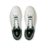 On Cloud Mens The Roger Advantage Shoes In White and Olive