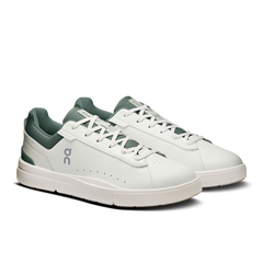 On Cloud Mens The Roger Advantage Shoes In White and Olive