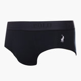 Polo Mens Multi Knite Boxer Brief 3 Pack In Navy/Black/White