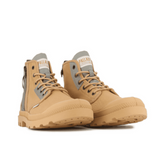 Palladium Mens Pampa Detroit Zip Shoes In Woodlin