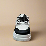 Sissyboy Chunky With Diamante Band Black And White Sneakers
