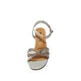 Orbit Ladies Evening Sandal Heels In Silver