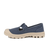 Palladium Womens Pampa M-Jane Washed Shoes In Vintage Indigo