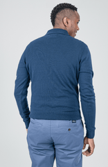 Ben Sherman Navy Knit Sportshirt