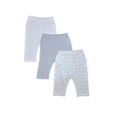 Mothers Choice 3 Pack Leggings Open Feet In Grey And White