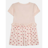Guess Girls 2G Stretch Jersey Dress In Light Peach