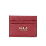 Guess Wilder Card Holder & Envelope Purse In Claret