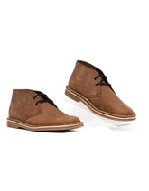Bronx Mens Clark Gobi Shoes In Dark Brown